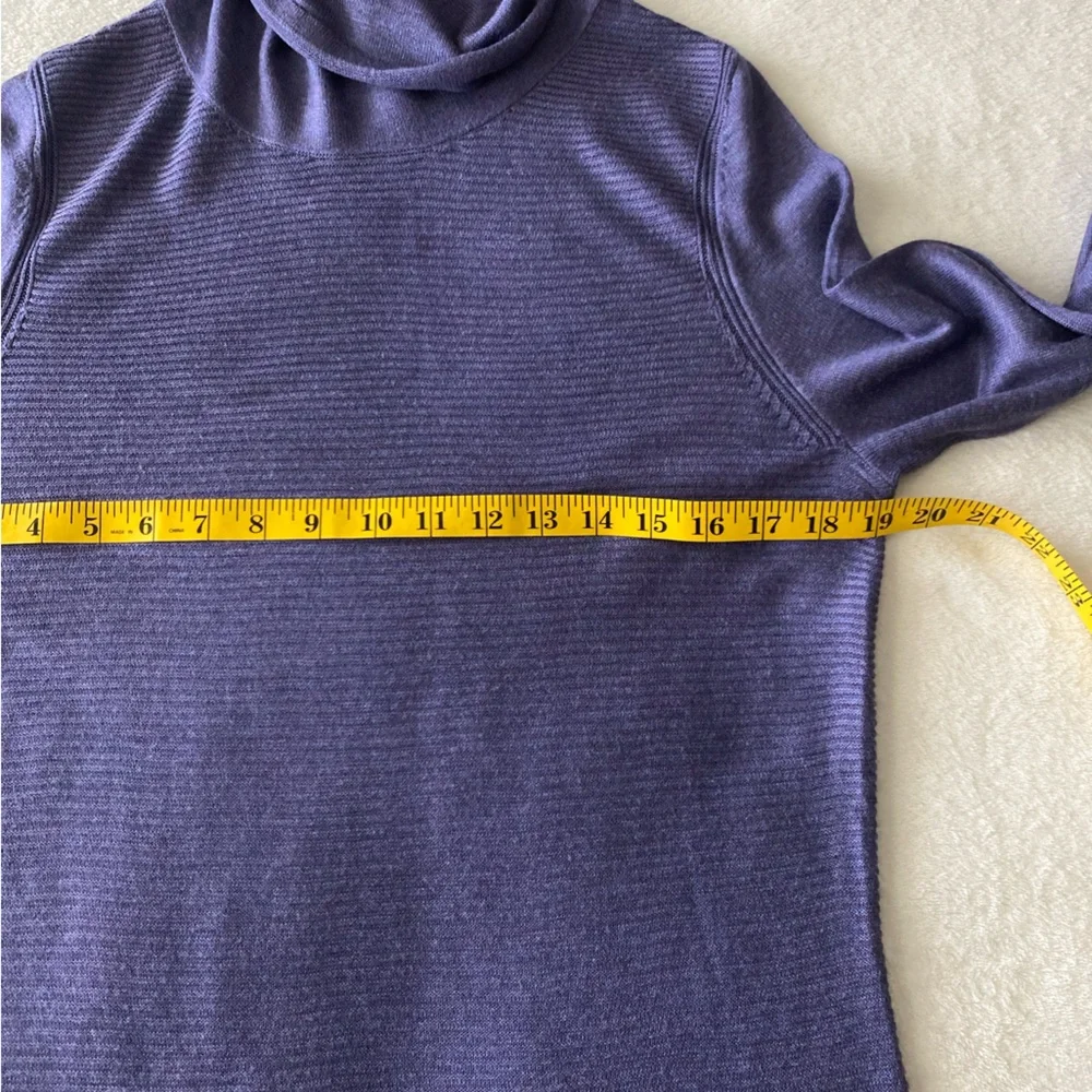 Adrienne Vittadini Women's Cowl Neck Long Sleeve Rib Knit Tunic Sweater - Picture 11 of 14